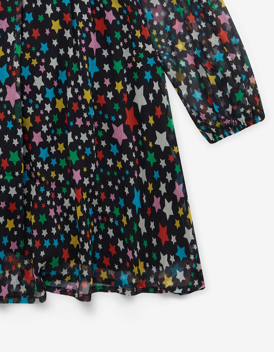 Girls Star Dress in Black