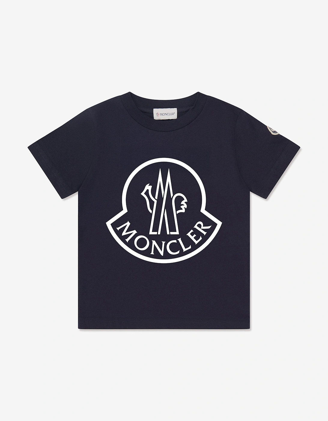 Enfant Girls Logo T-Shirt in Navy, 5 of 4