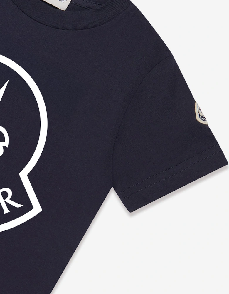 Enfant Girls Logo T-Shirt in Navy