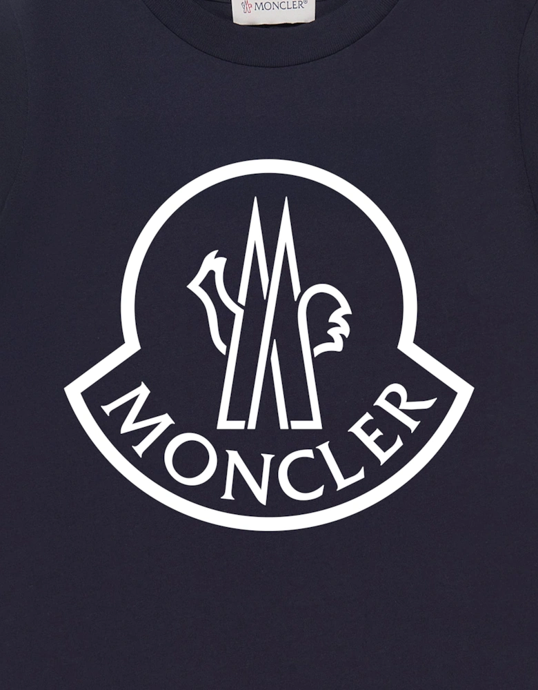 Enfant Girls Logo T-Shirt in Navy