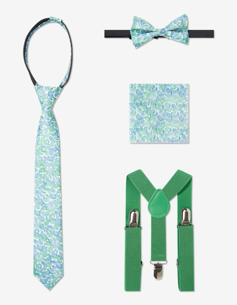 Boys 7 Piece Suit Set in Green