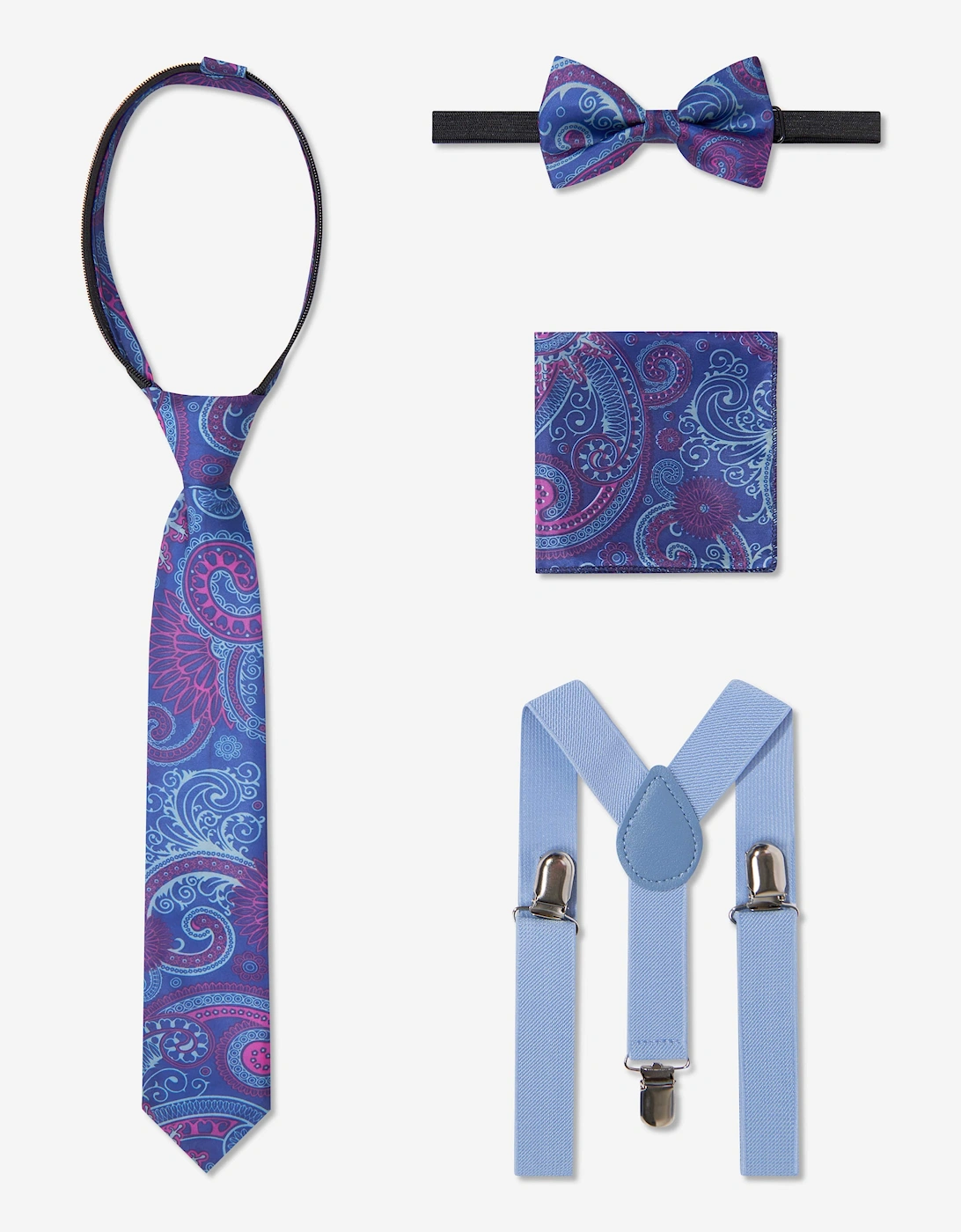Boys 7 Piece Suit Set in Blue