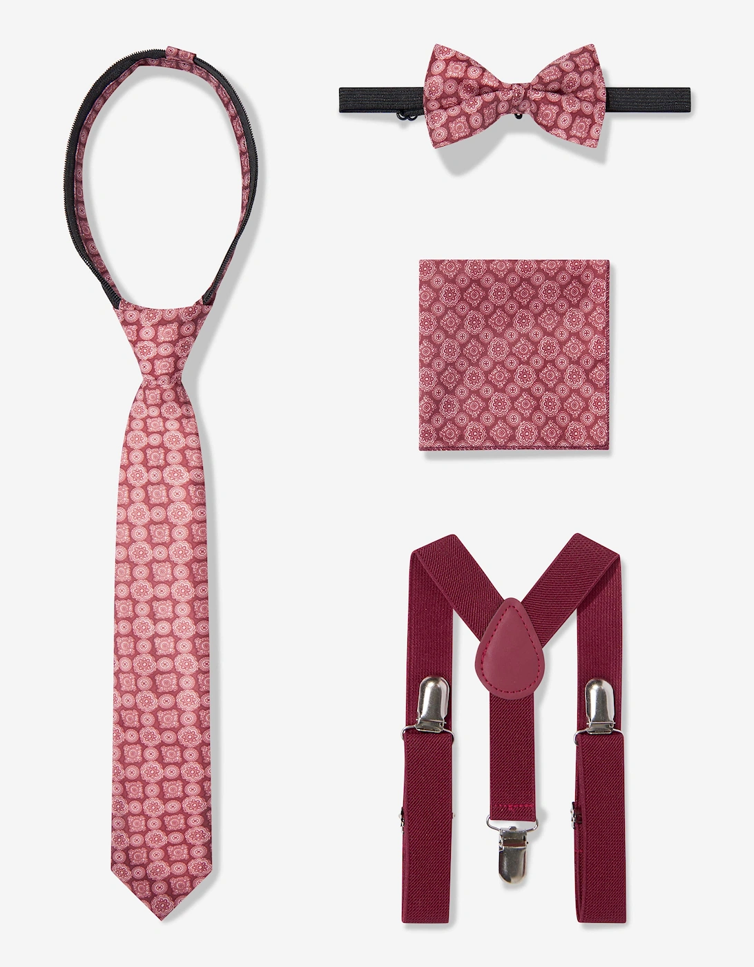 Boys 7 Piece Suit Set in Red