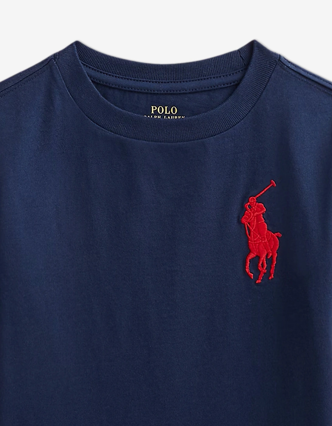 Boys Jersey Logo T-Shirt in Navy