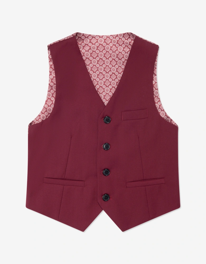 Boys 7 Piece Suit Set in Red