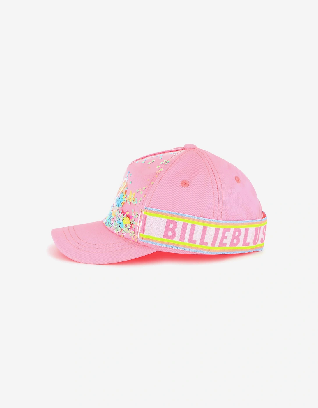 Billieblush Girls Confetti Heart Cap in Pink, 5 of 4