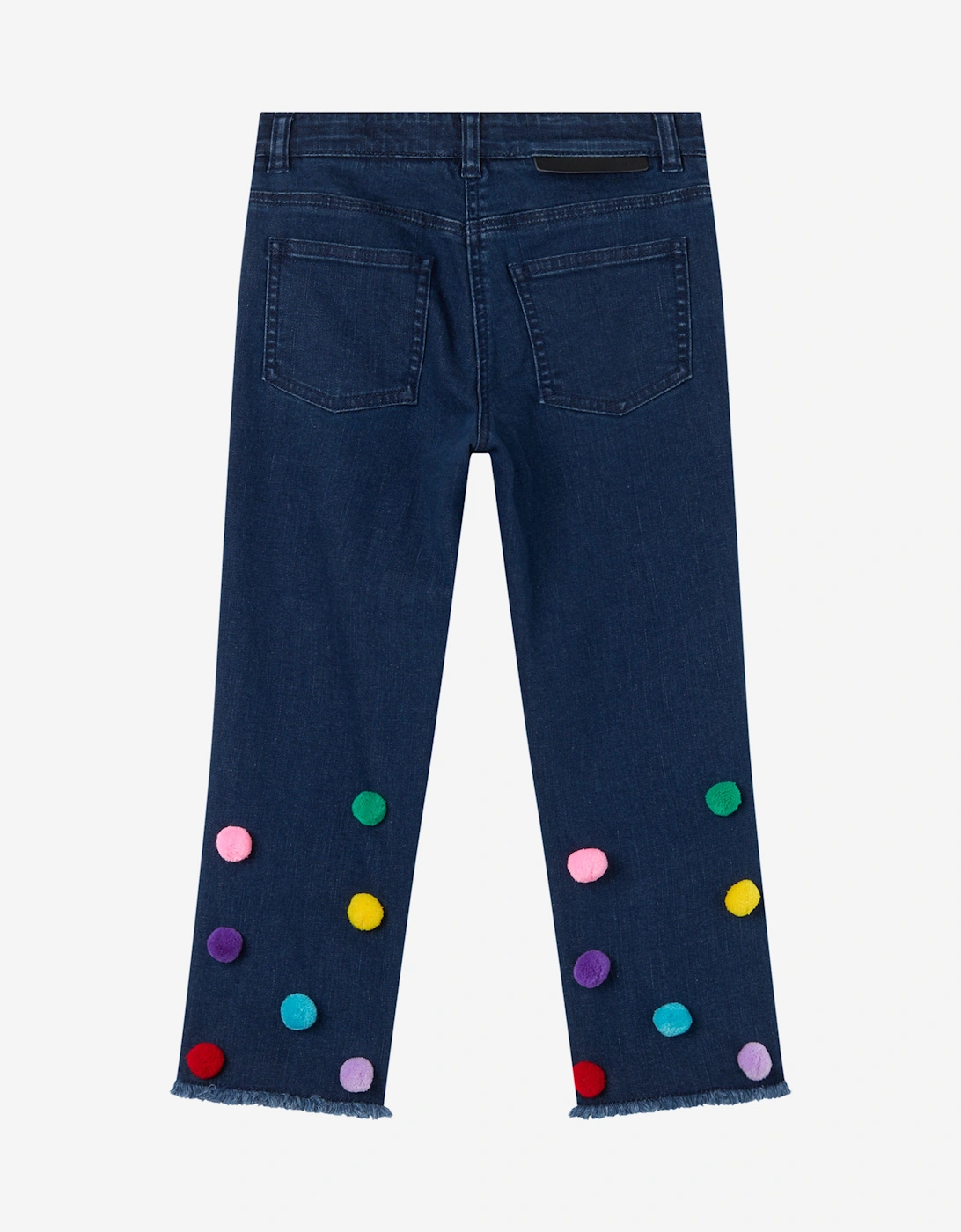 Girls Pom Pom Jeans in Blue
