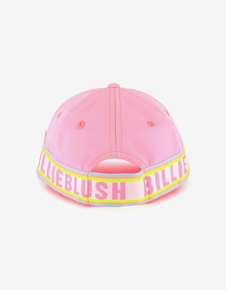 Billieblush Girls Confetti Heart Cap in Pink