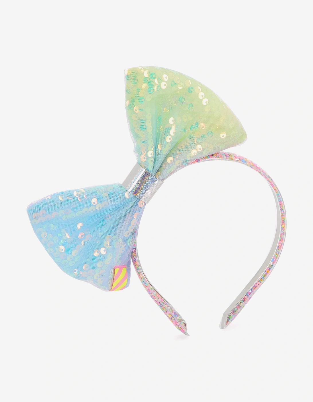 Billieblush Girls Sequin Bow Headband in Multicolour, 5 of 4