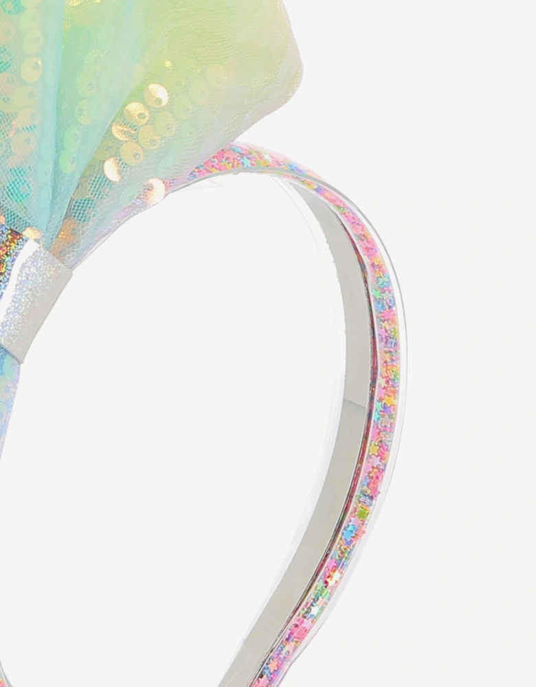 Billieblush Girls Sequin Bow Headband in Multicolour