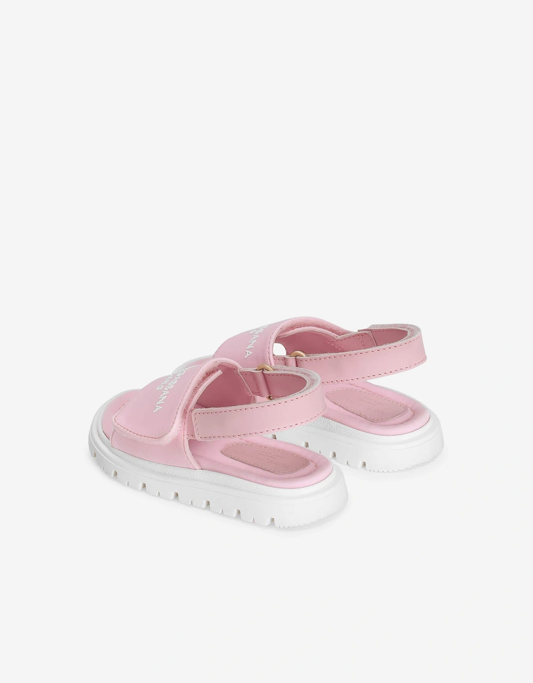 Girls Logo Velcro Sandals in Pink