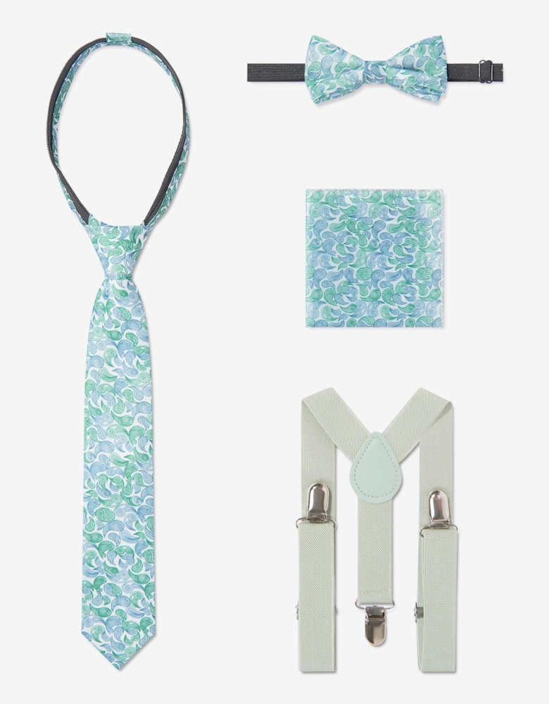 Boys 7 Piece Suit Set in Green