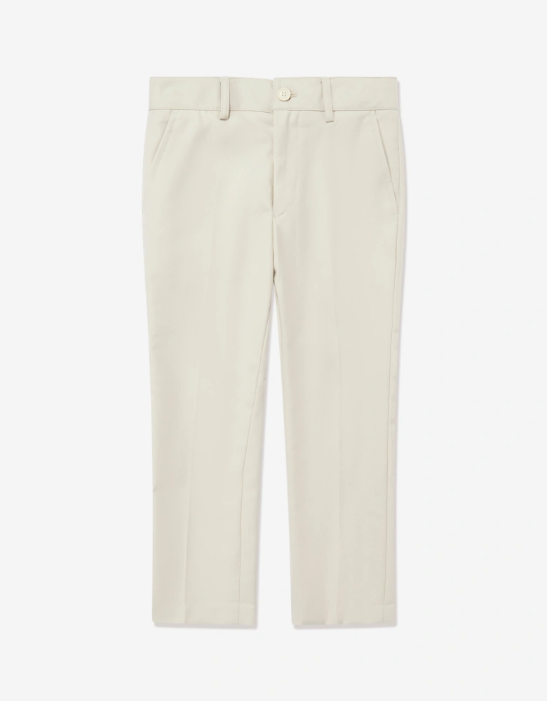 Boys 7 Piece Suit Set in Beige