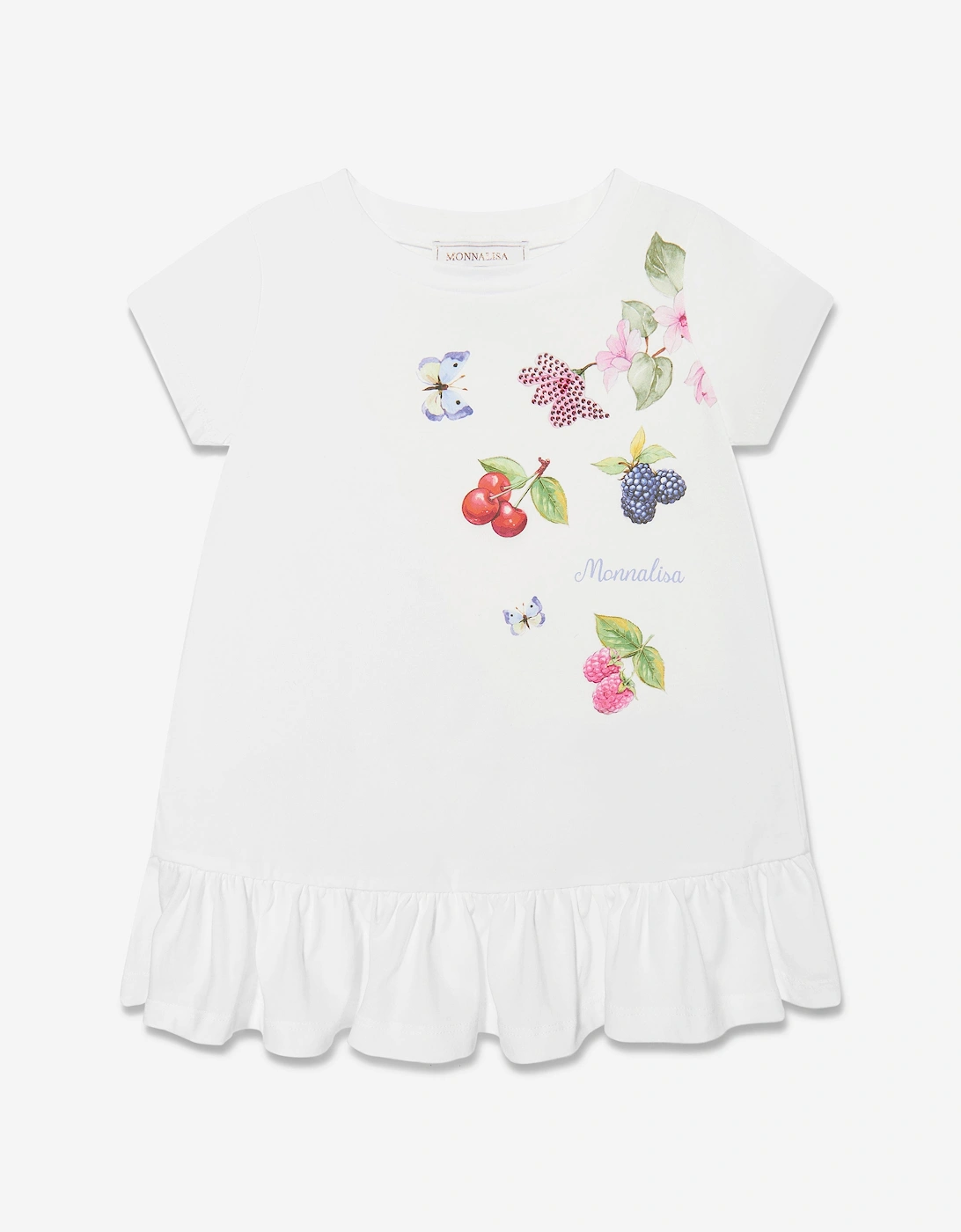 Girls Fruit T-Shirt and Leggings Set in Blue