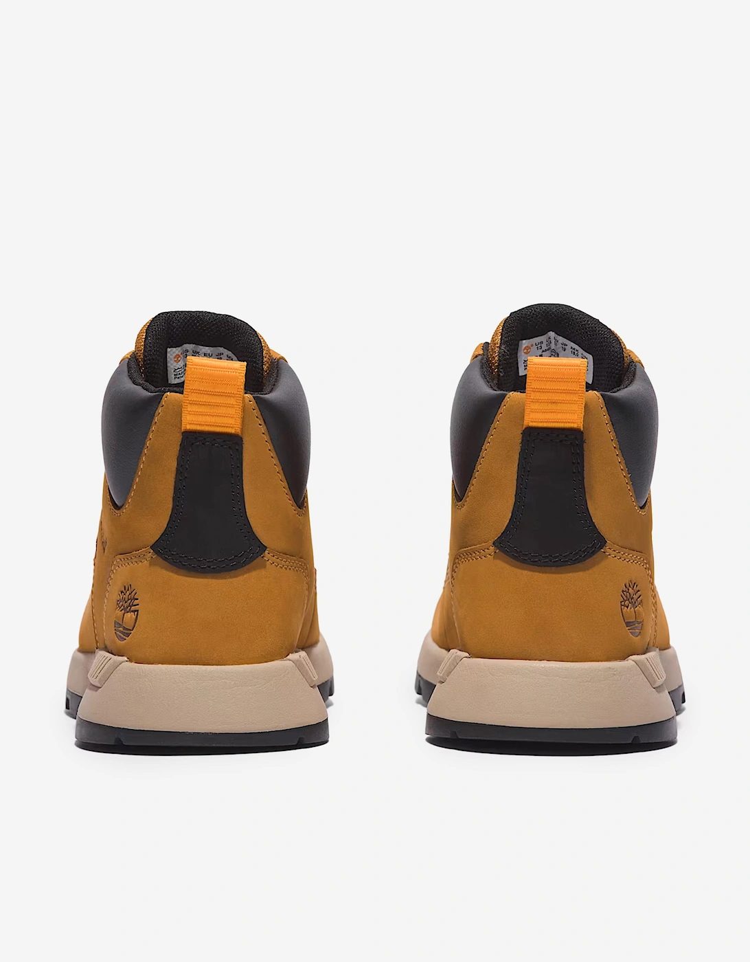 Boys Mid Lace-Up Trainers in Beige