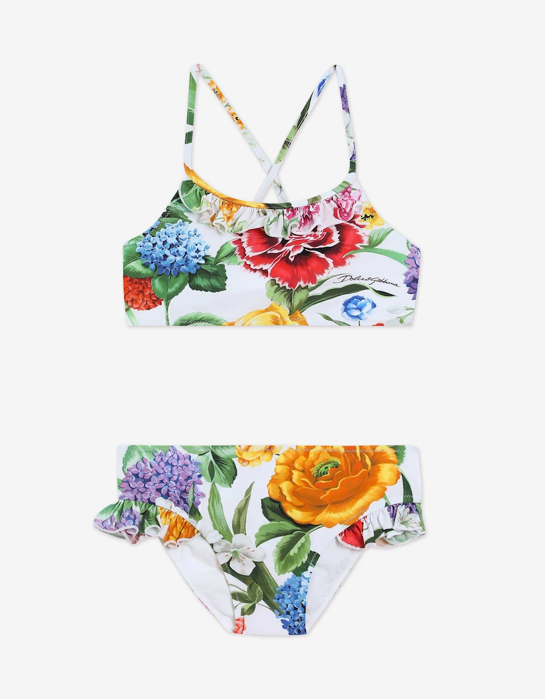 Girls Floral Print Bikini in Multicolour, 5 of 4