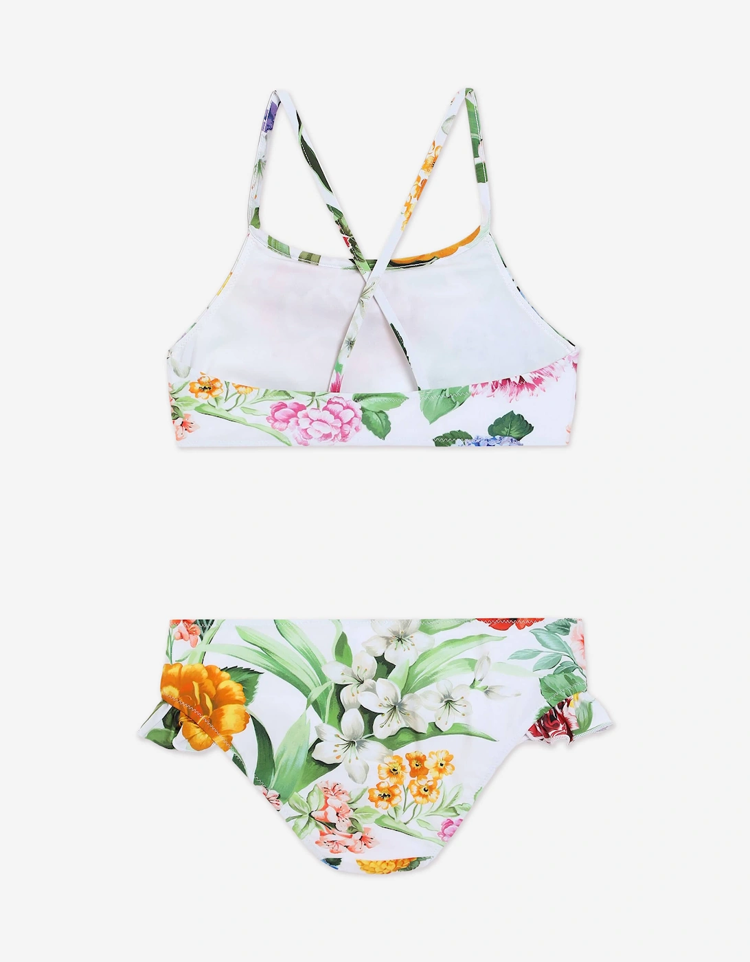 Girls Floral Print Bikini in Multicolour