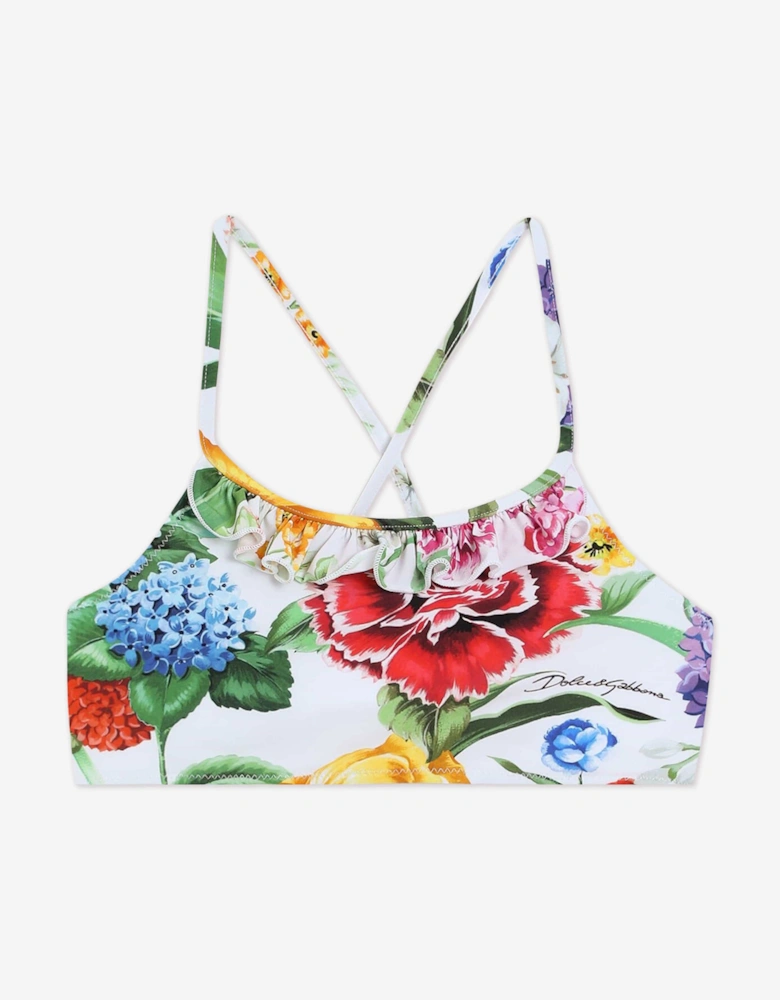 Girls Floral Print Bikini in Multicolour