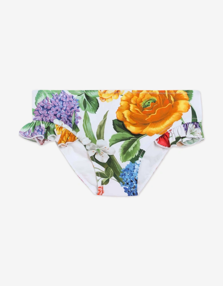 Girls Floral Print Bikini in Multicolour