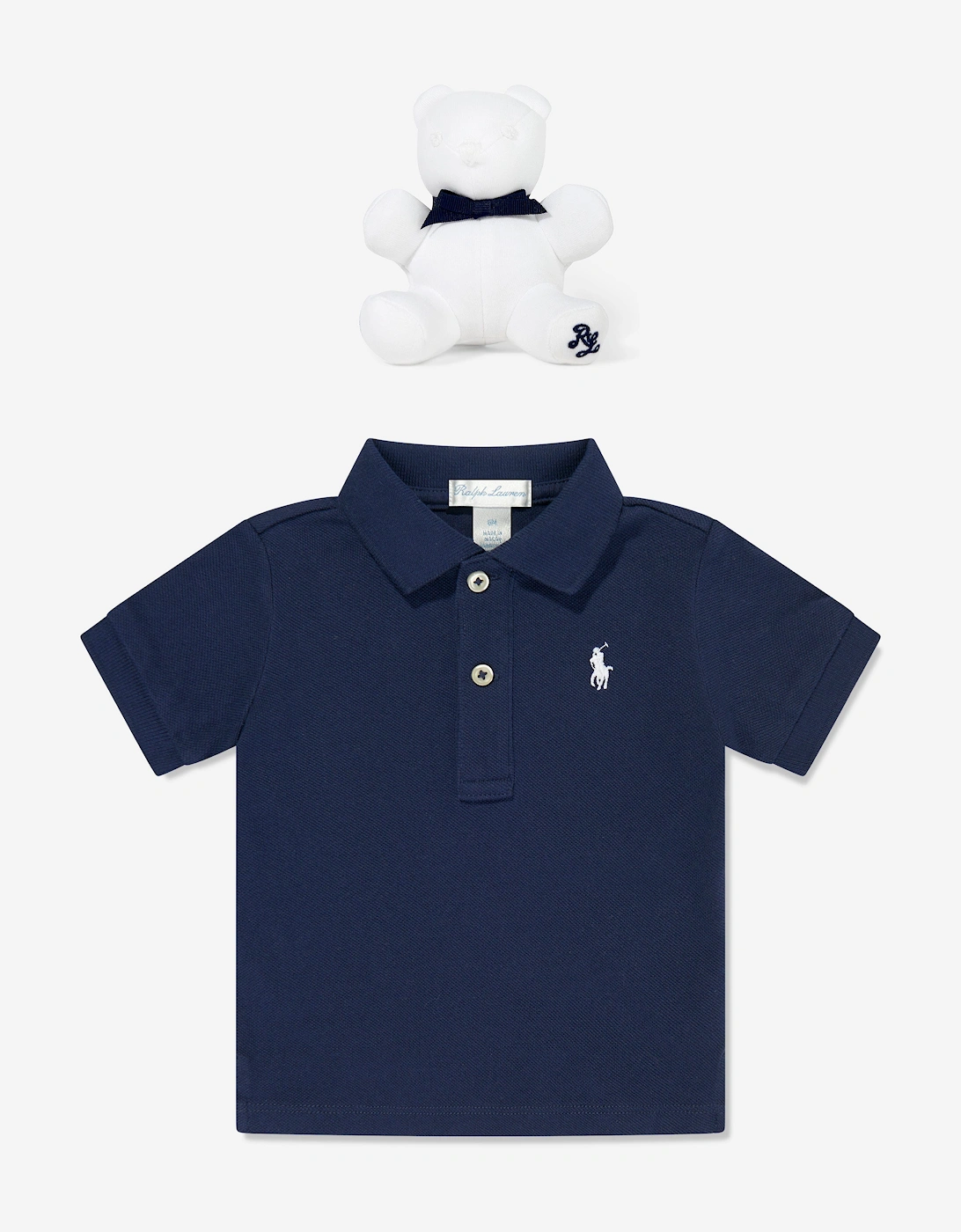 Baby Boys My 1st Polo Gift Set in Navy, 6 of 5