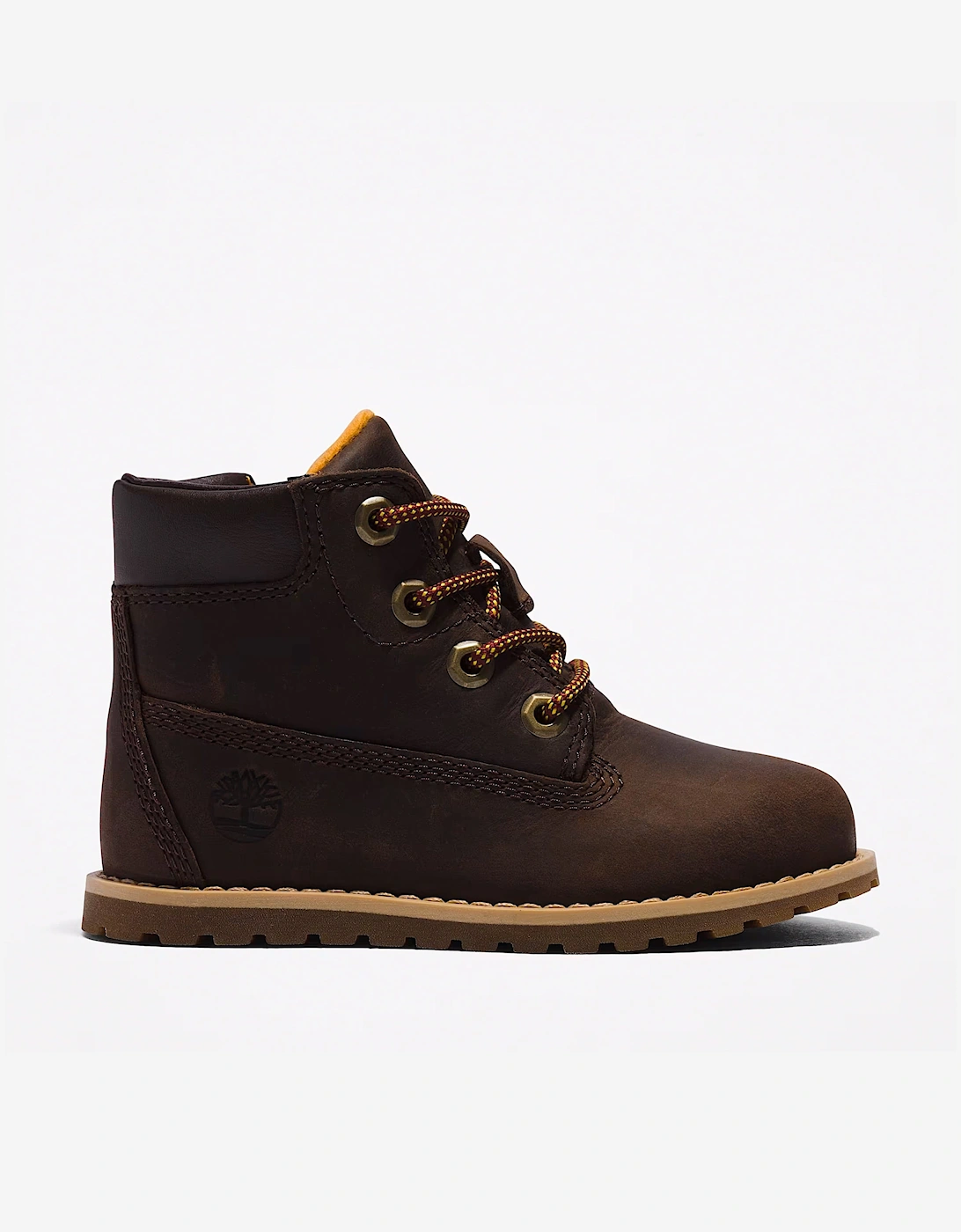 Kids Mid Lace-Up Boots in Brown, 7 of 6