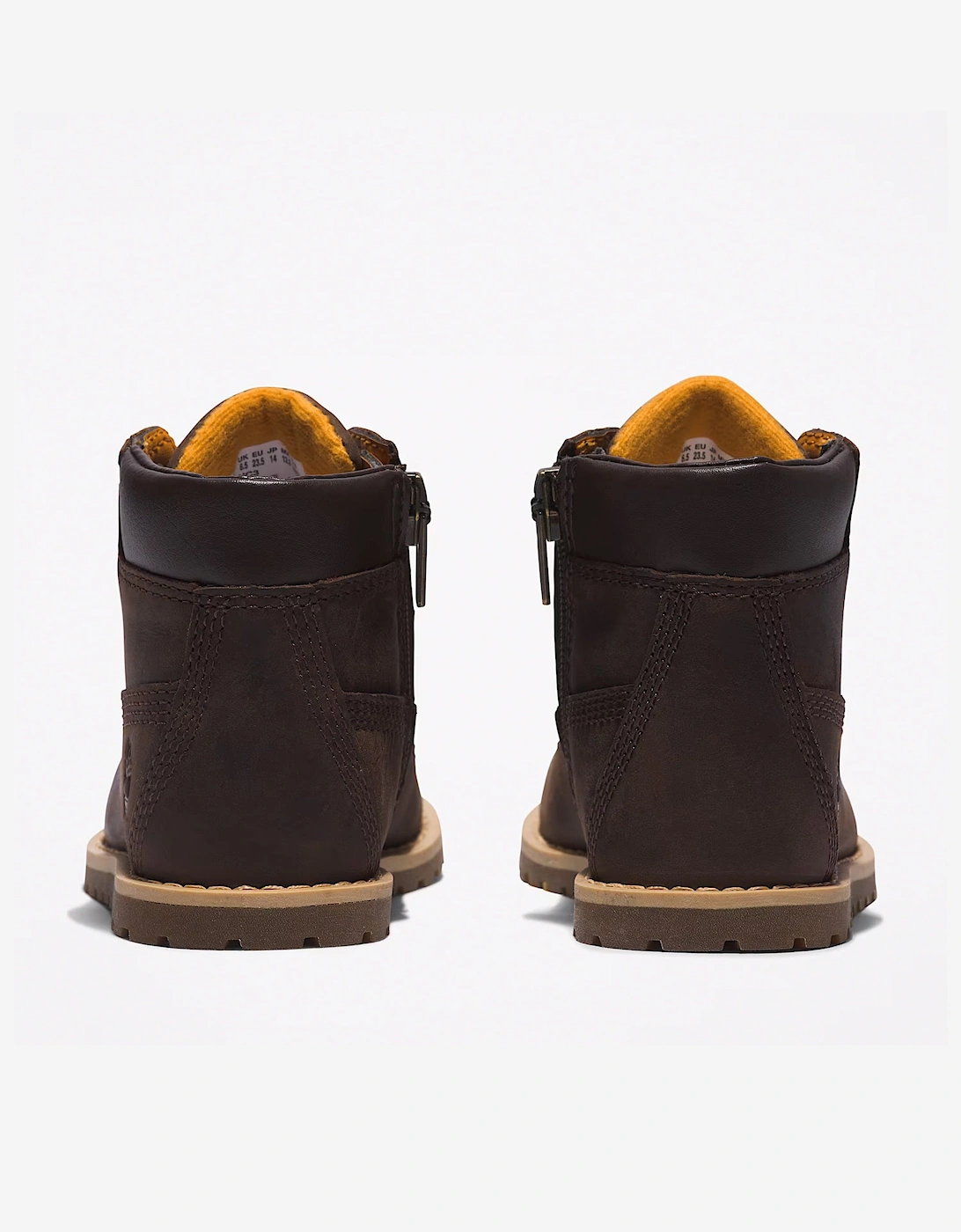 Kids Mid Lace-Up Boots in Brown