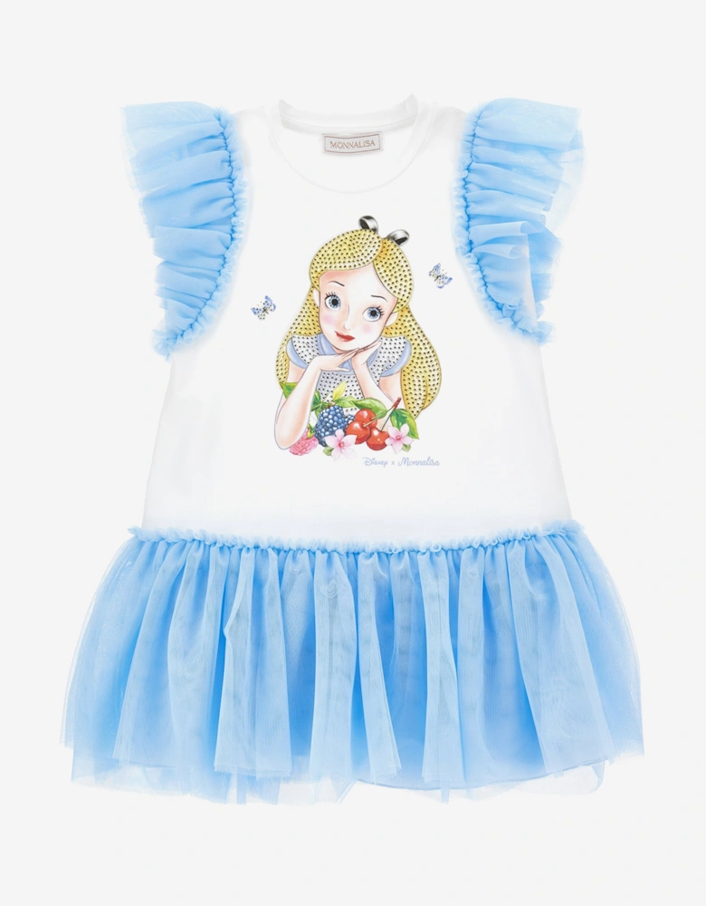 Girls Alice In Wonderland Dress in Blue