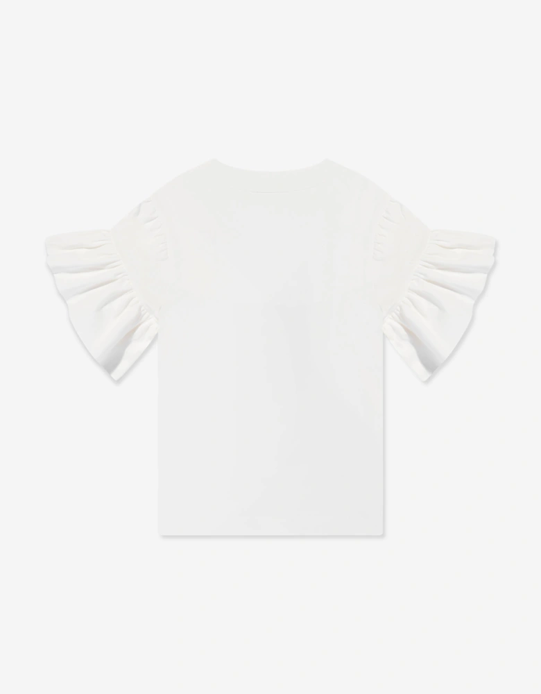 Girls Squirrel T-Shirt in White