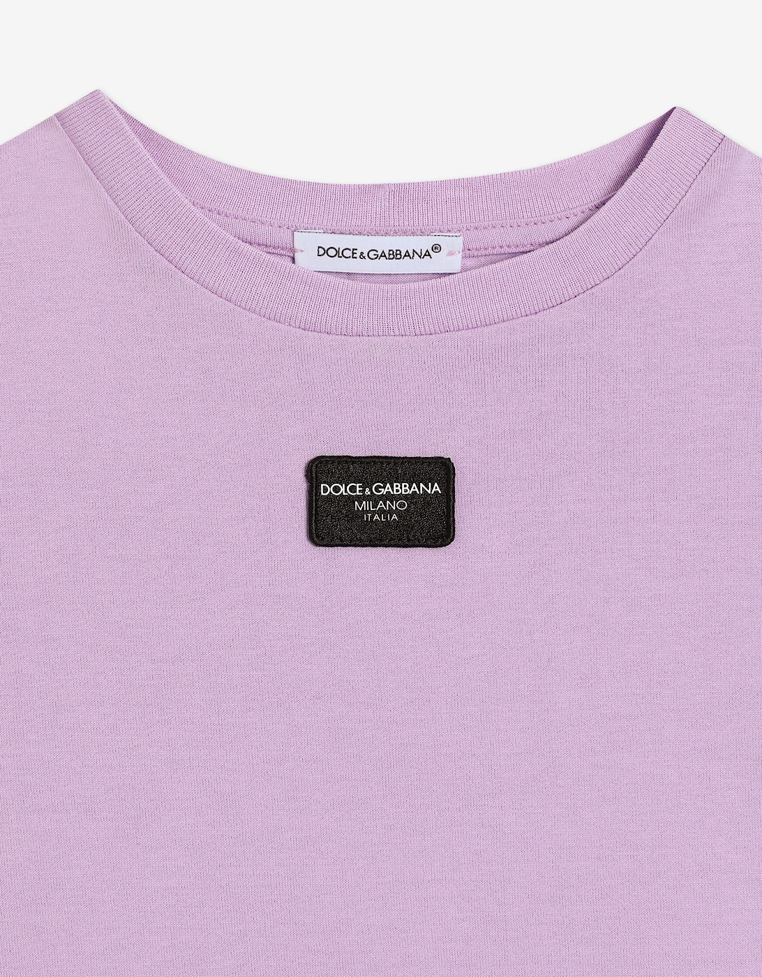 Girls Plaque Logo T-Shirt in Purple