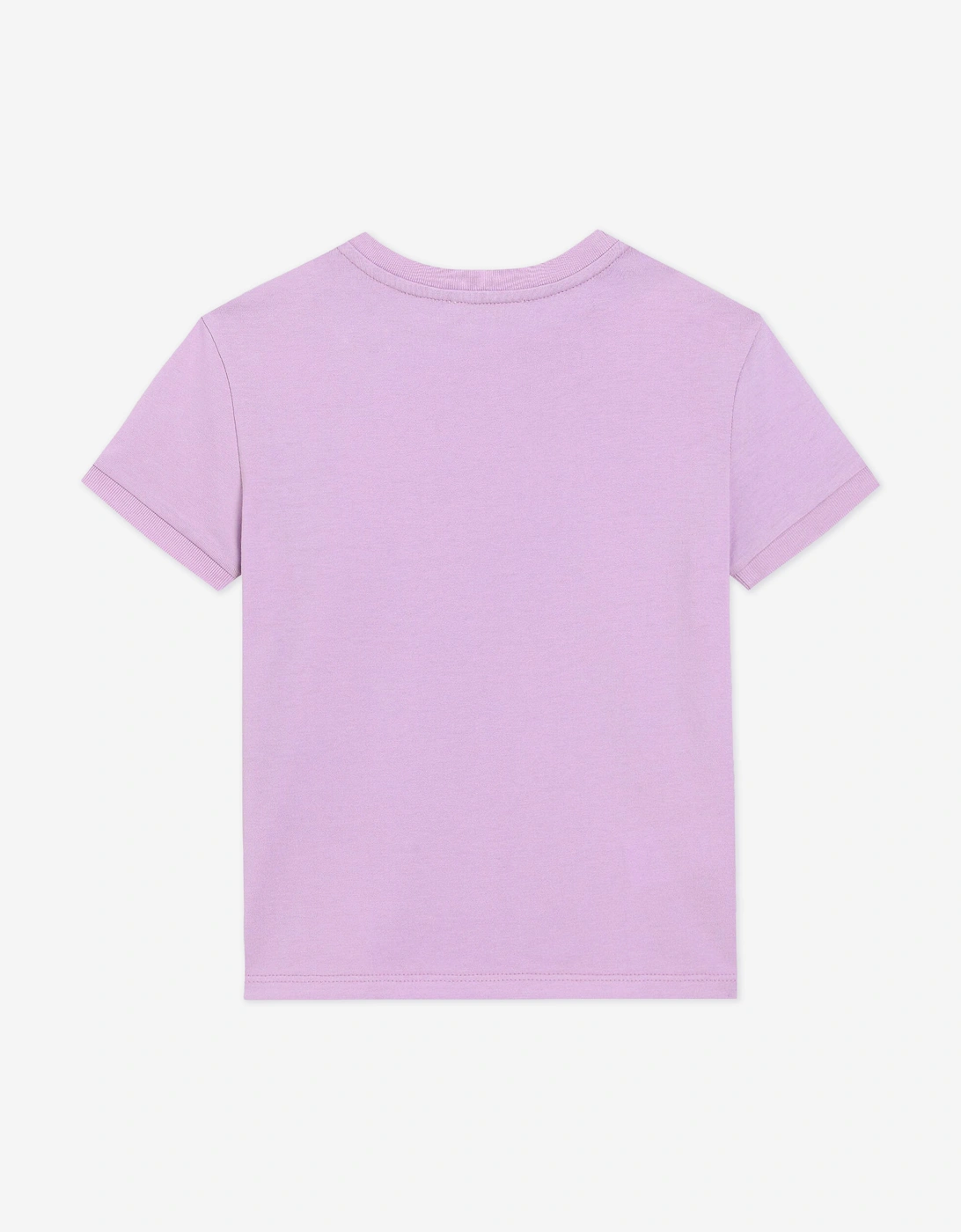 Girls Plaque Logo T-Shirt in Purple