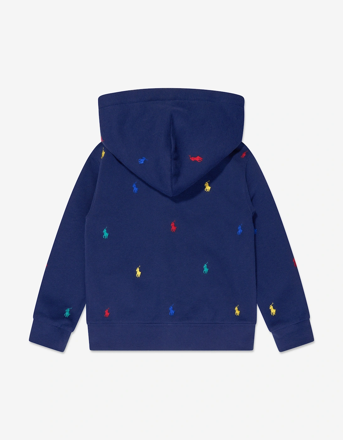 Boys Logo Zip Up Top in Navy