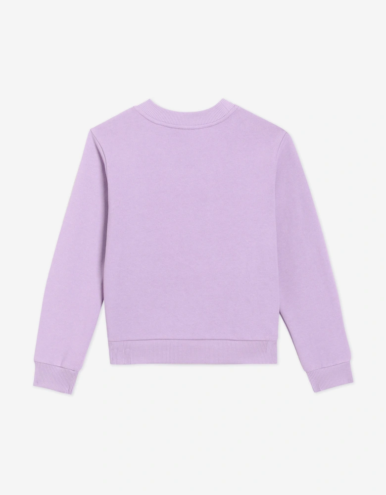 Girls Logo Sweatshirt in Purple