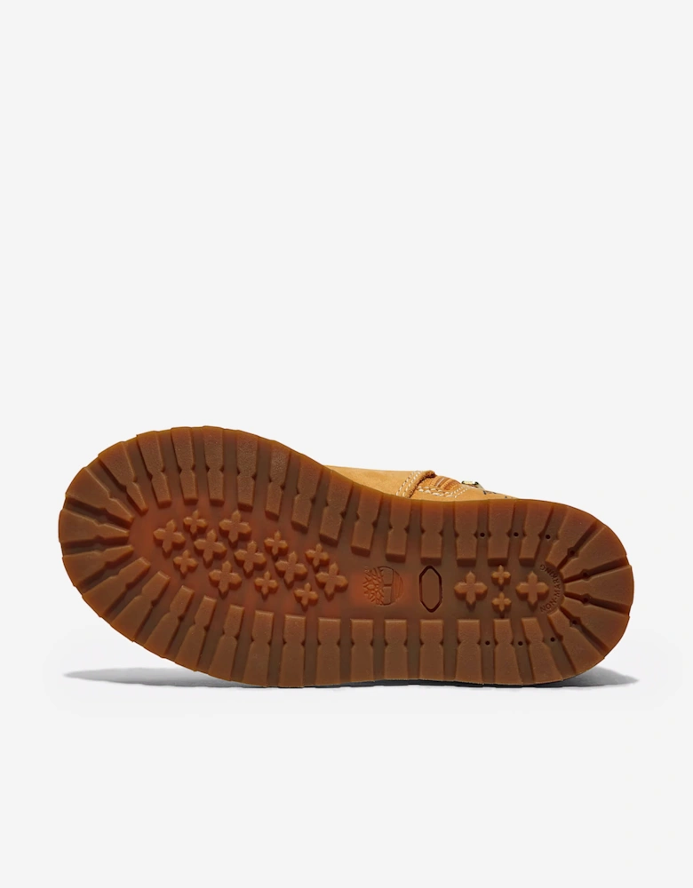 Kids Mid Lace-Up Boots in Beige