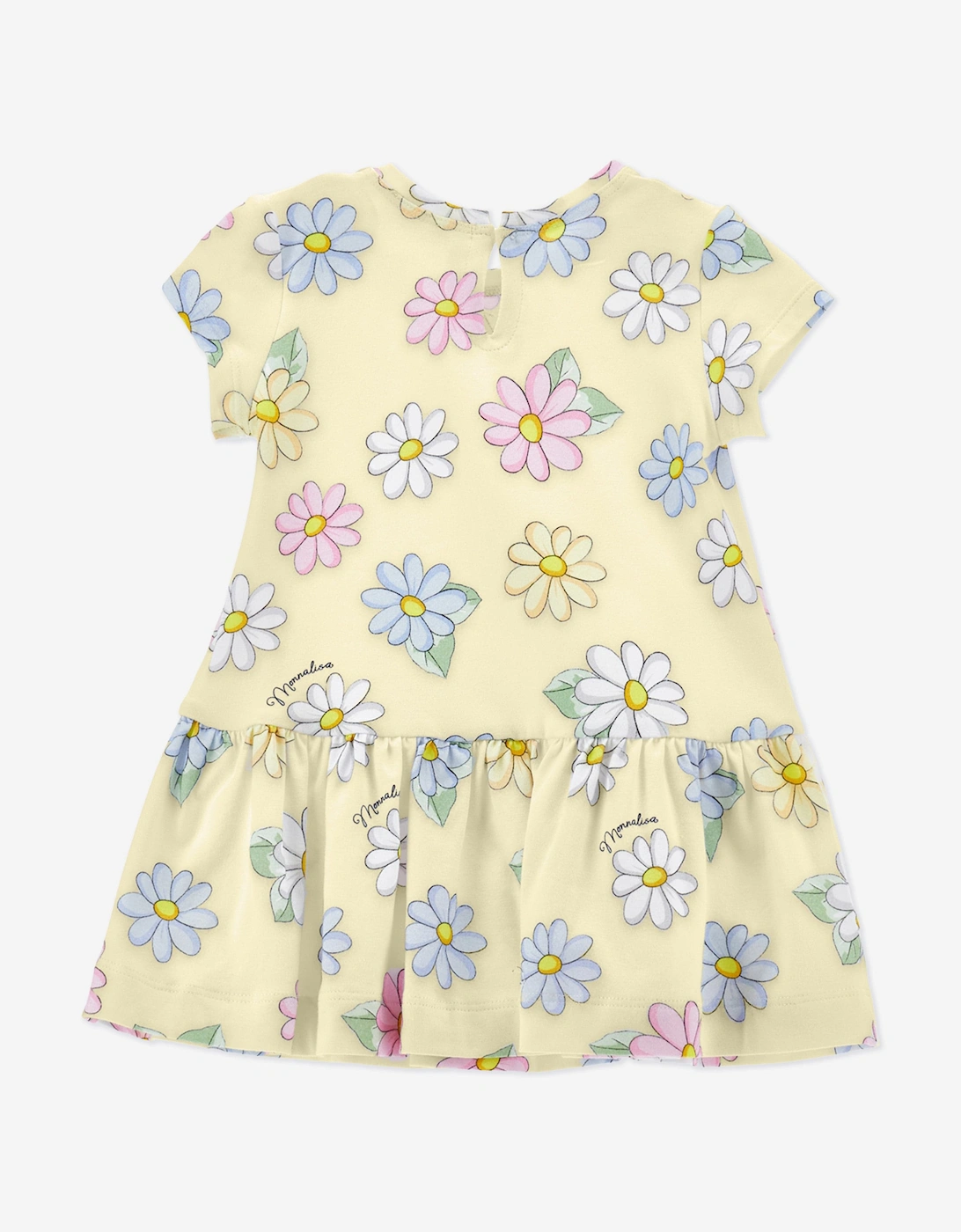 Baby Girls Flower Print Dress in Yellow