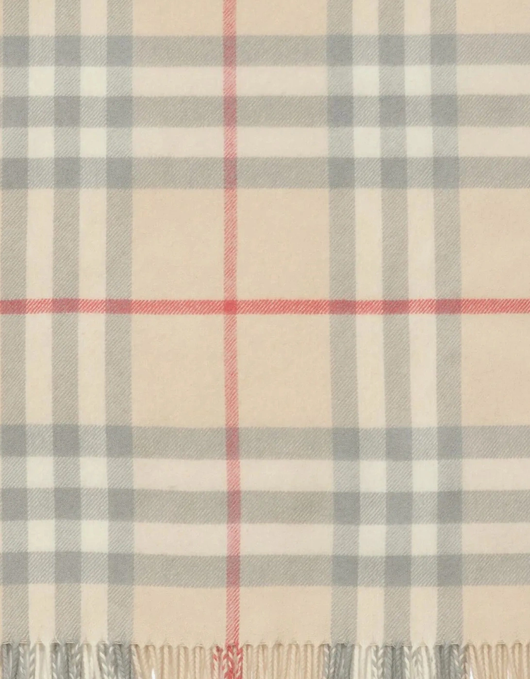 Baby Check Wool Blanket in Beige (90 x 90cm)