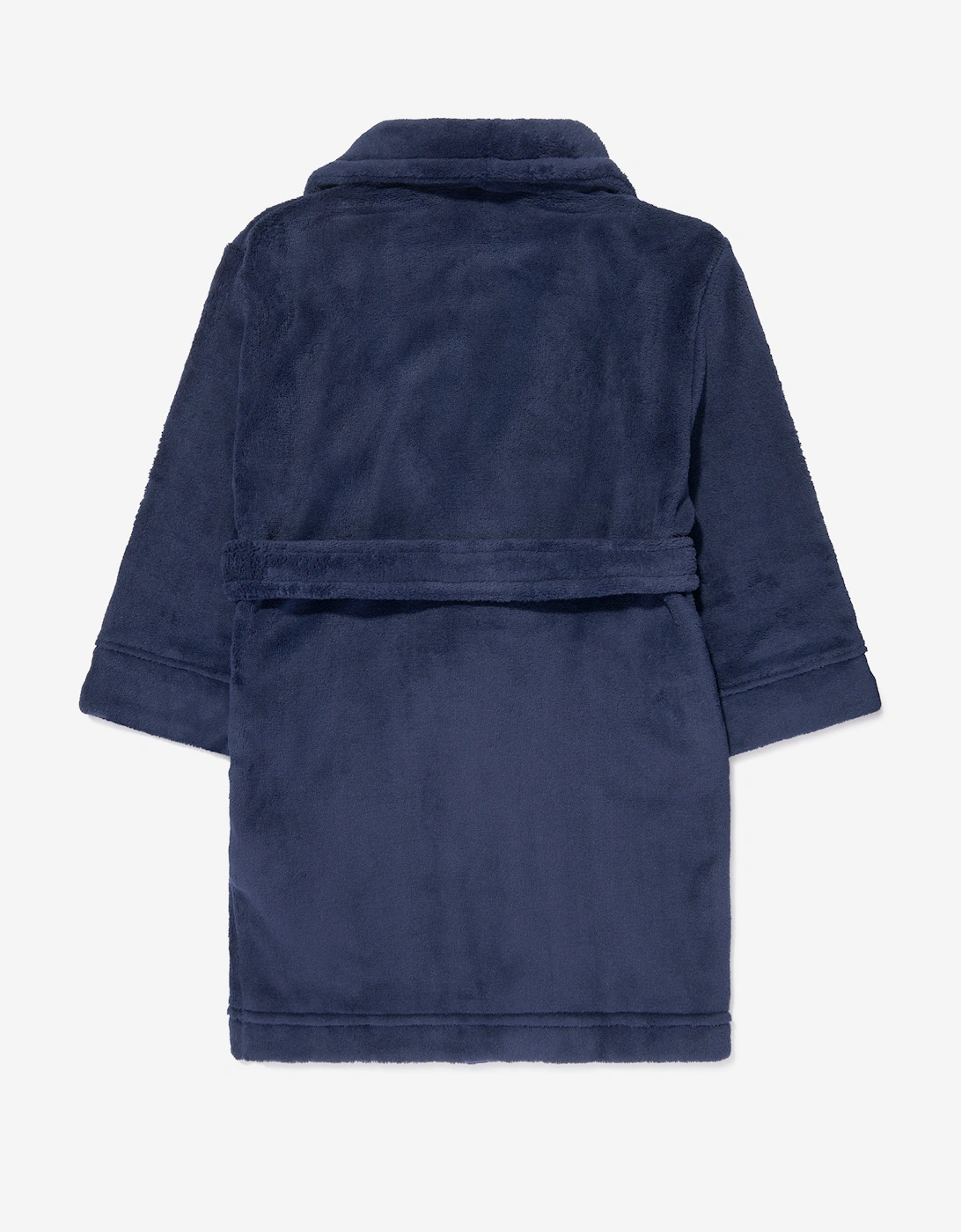 Boys Bear Patch Robe in Navy