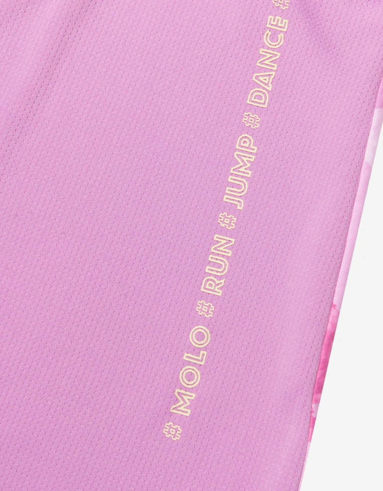 Girls Floral Oriana Sports Vest Top In Pink