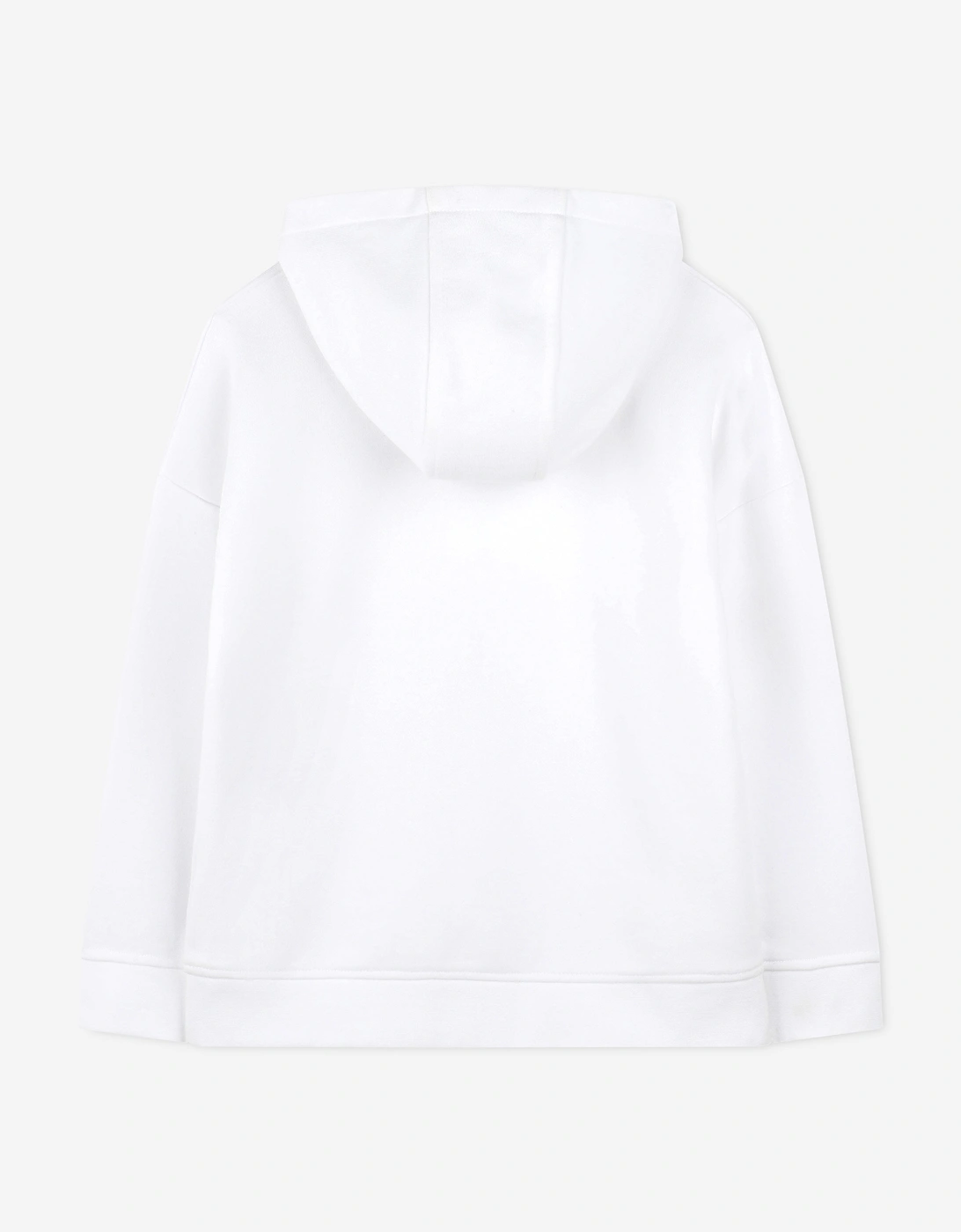 BOSS Boys Logo Print Hoodie in White
