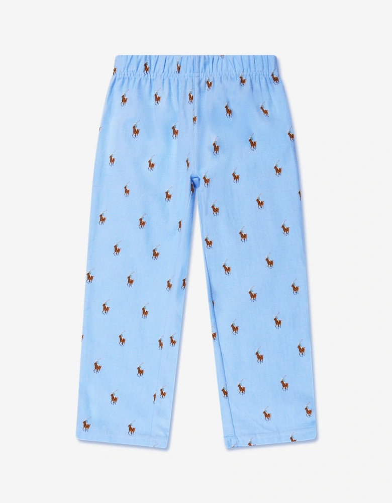 Boys Logo Pyjama Set in Blue