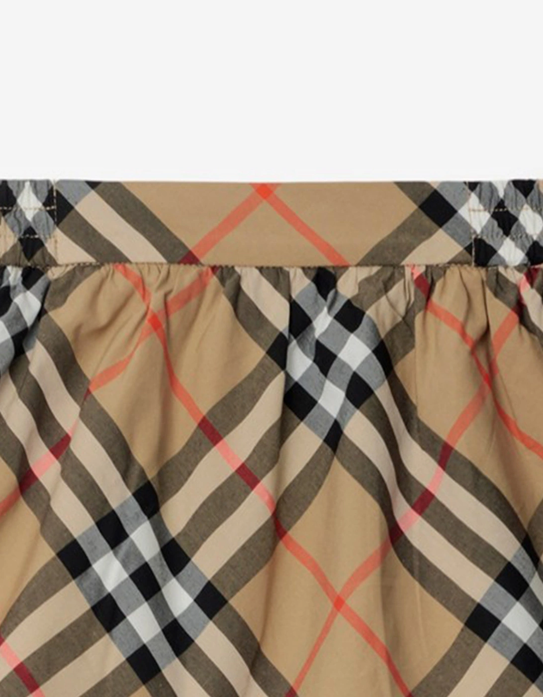 Baby Girls Check Kelsey Skirt in Beige