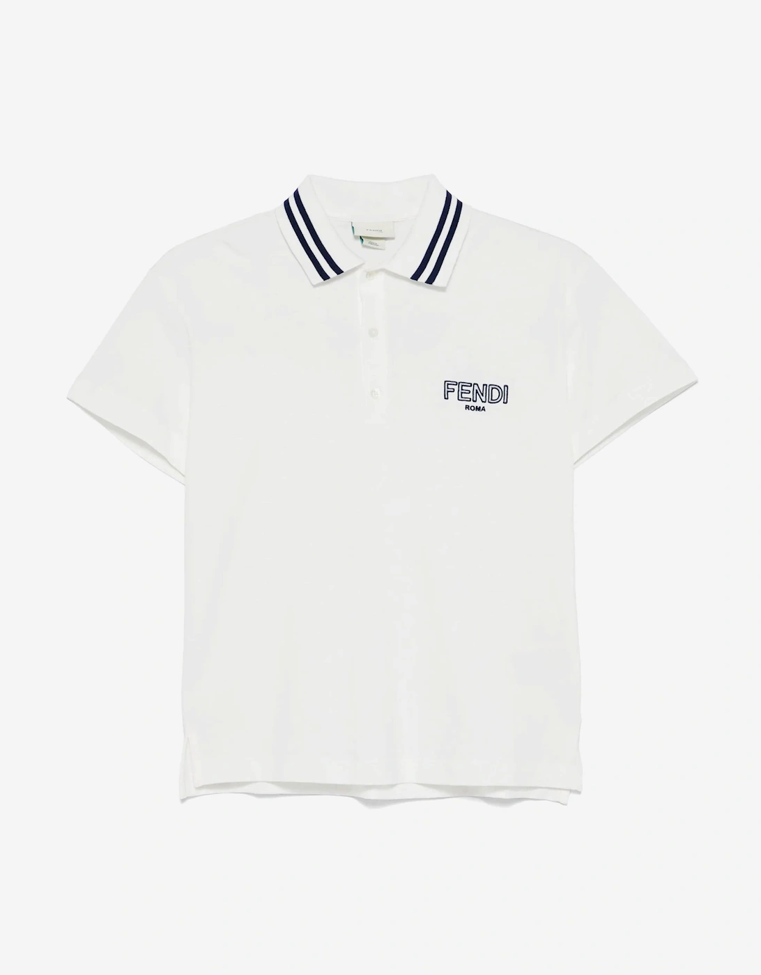 Boys Logo Polo Shirt in White, 5 of 4