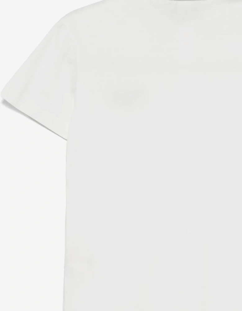 Boys Logo Polo Shirt in White