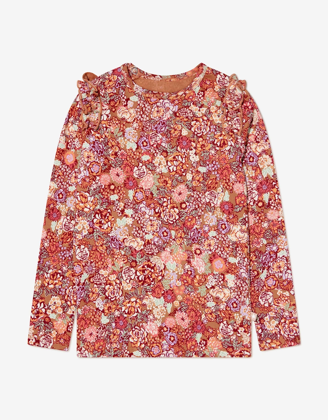 Baby Girls Organic Cotton Long Sleeve T-Shirt in Pink, 5 of 4