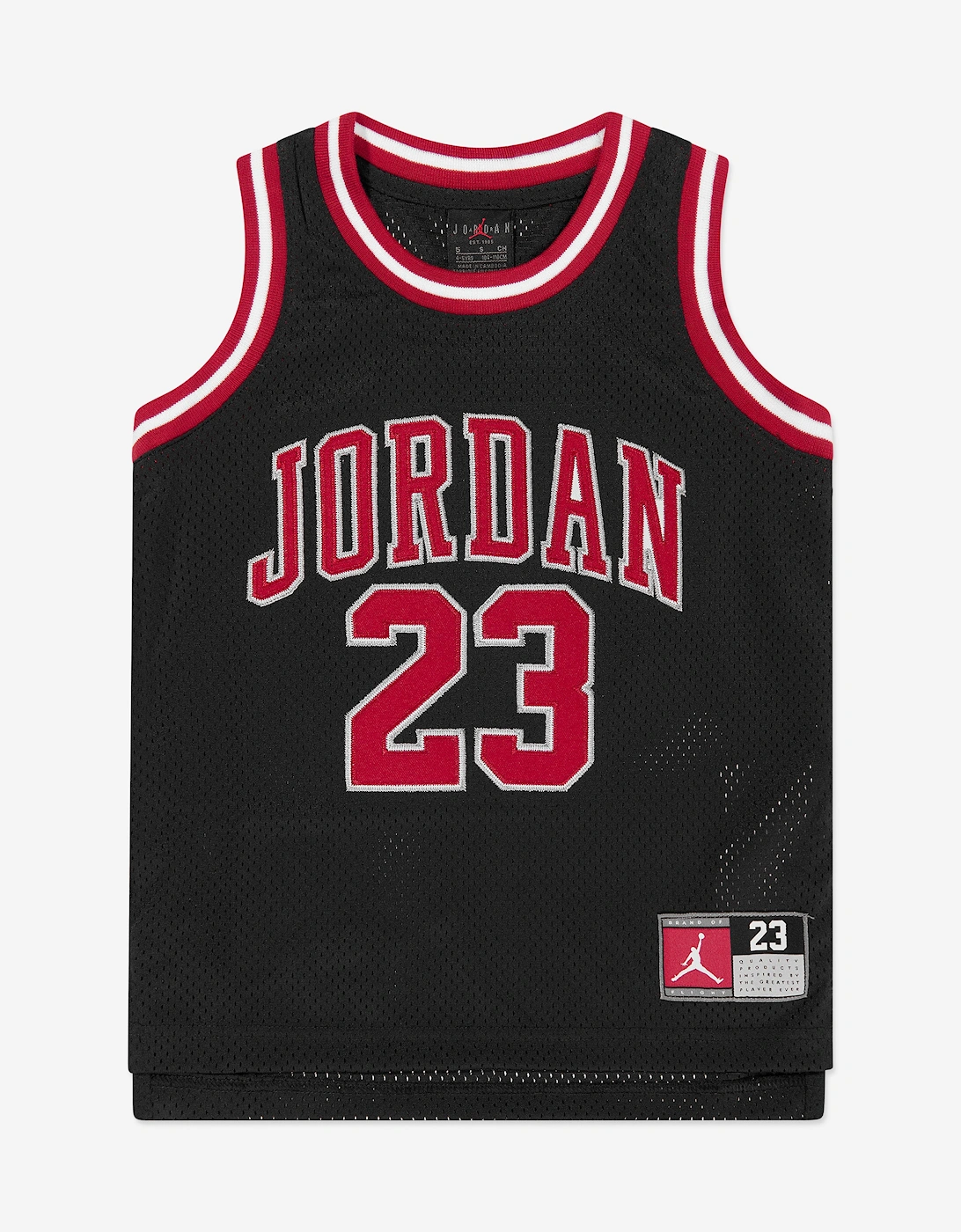Jordan Boys 23 Jersey Sleeveless Top in Black, 5 of 4