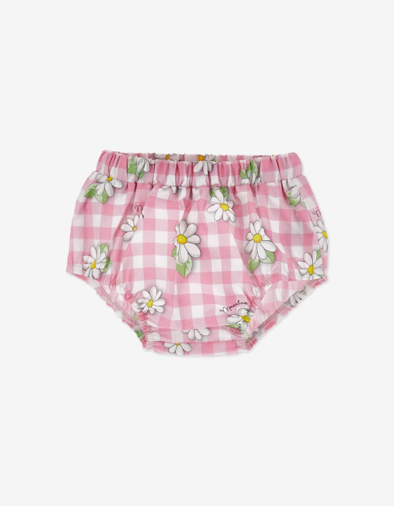 Baby Girls Daisy Dress and Bloomers Set in Pink