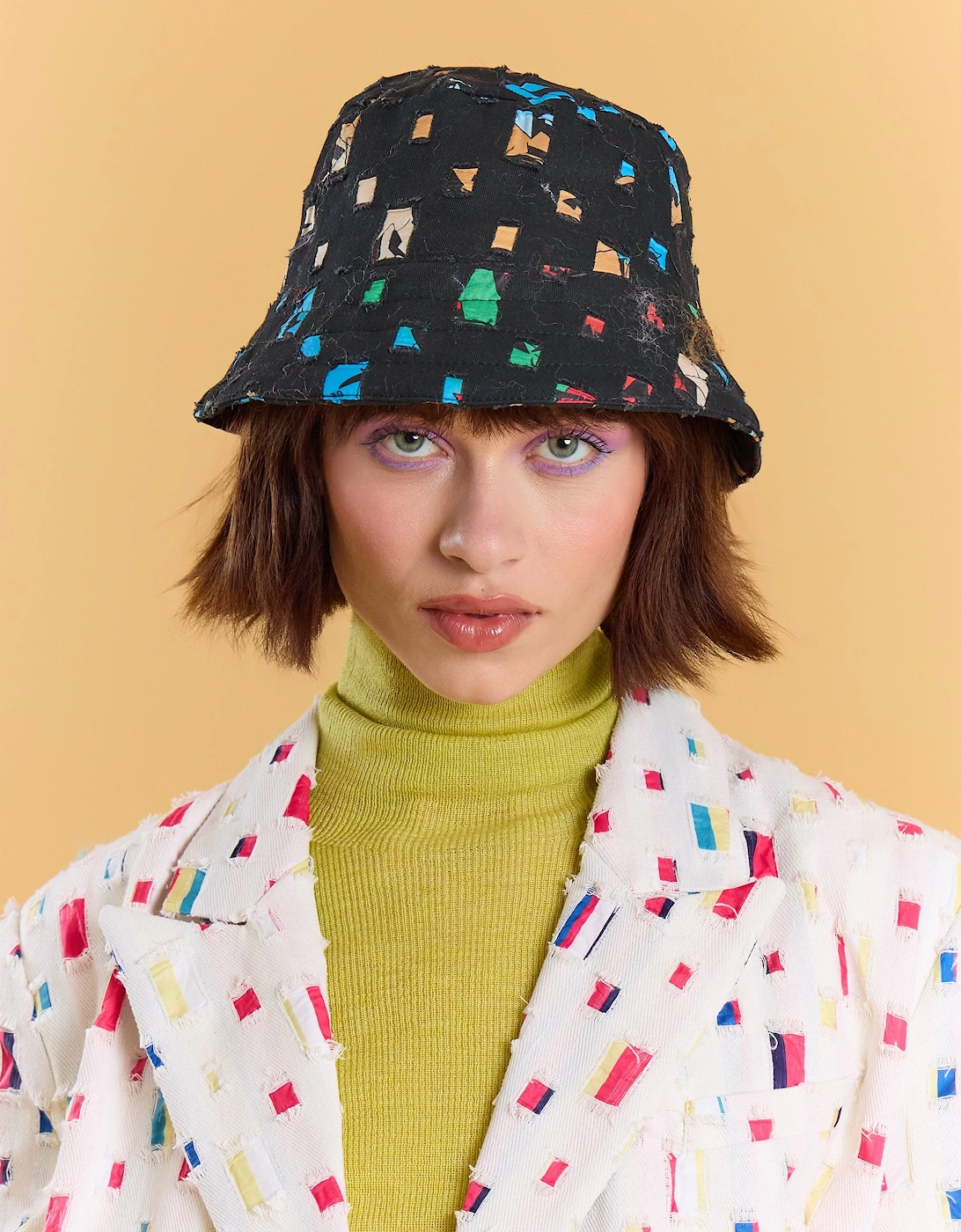 Black Eco Cotton Denim Hat, 3 of 2
