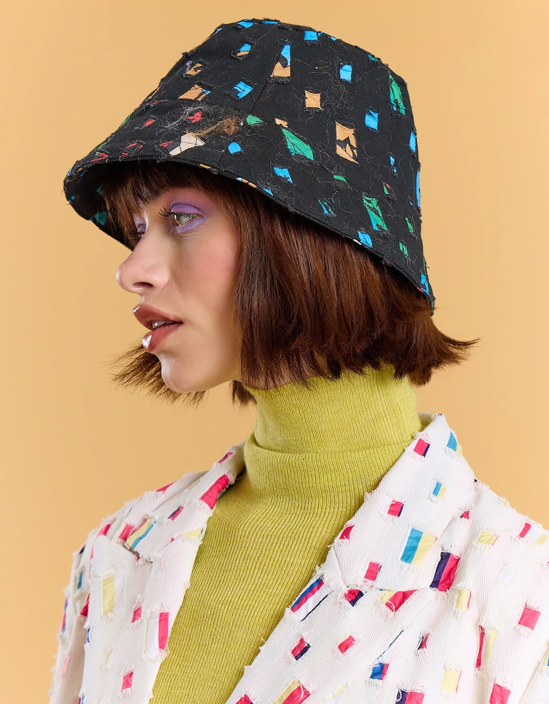 Black Eco Cotton Denim Hat