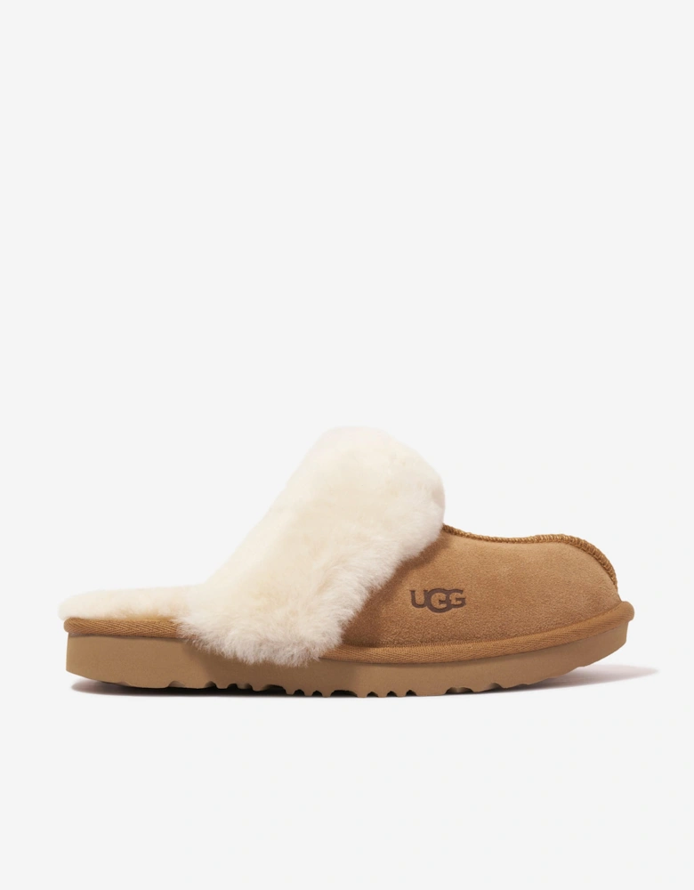 Girls Cozy II Slippers in Brown