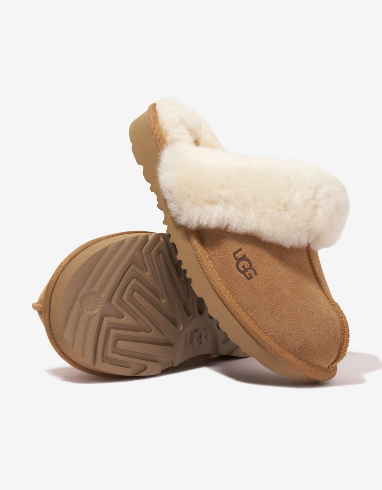 Girls Cozy II Slippers in Brown
