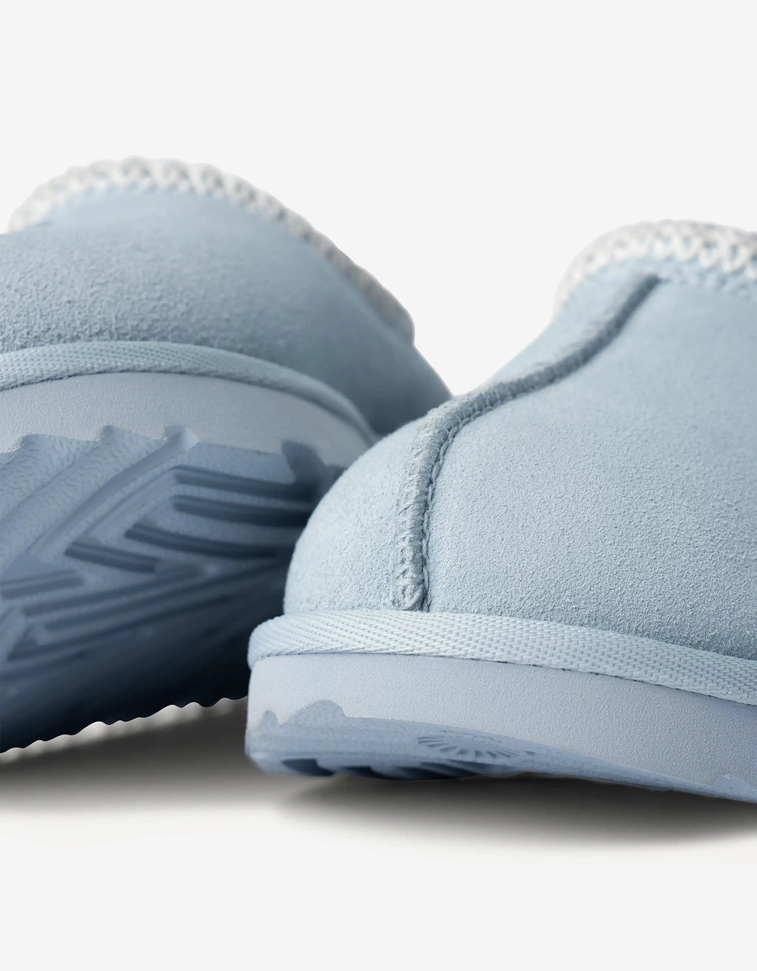 Kids Suede Tasman II Slippers in Blue